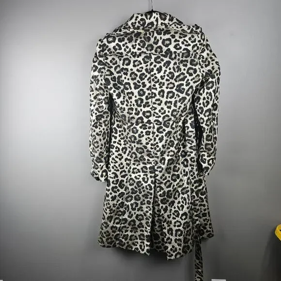 Alice + Olivia Charla Leopard Trench Size Large - Picture 2 of 7